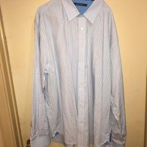 PERRY ELLIS SZ XXL MULTI-COLOR STRIPED  SHIRT